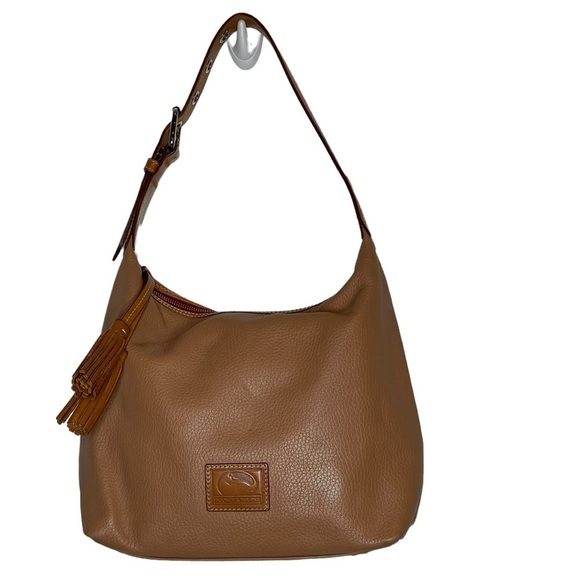 Dooney & Bourke Handbags - Dooney and Bourke brown leather hobo bag, adjustable strap, large, vintage Y2K